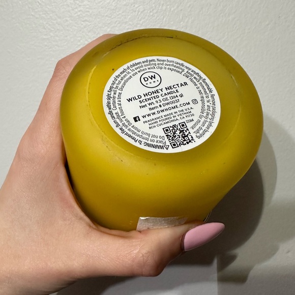 DW HOME NWT WILD HONEY NECTAR 9.3OZ MEDIUM CANDLE - Picture 3 of 4